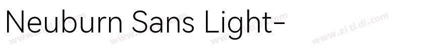 Neuburn Sans Light字体转换